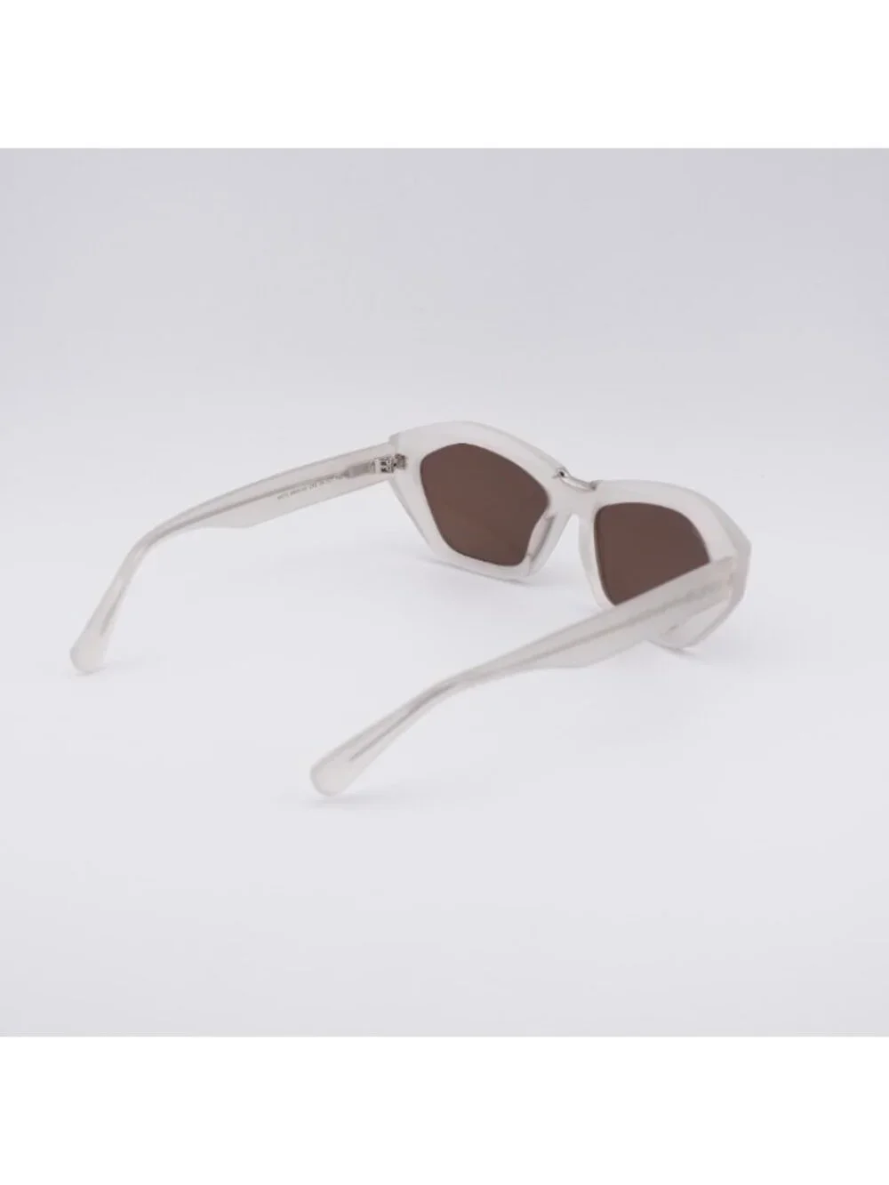 Max Mara MM0169 25E Kate Sunglasses Ivory Cat Eye Frame, Brown Lenses
